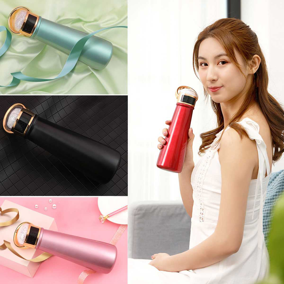 Large Capacity Thermos with LED Temperature Display
