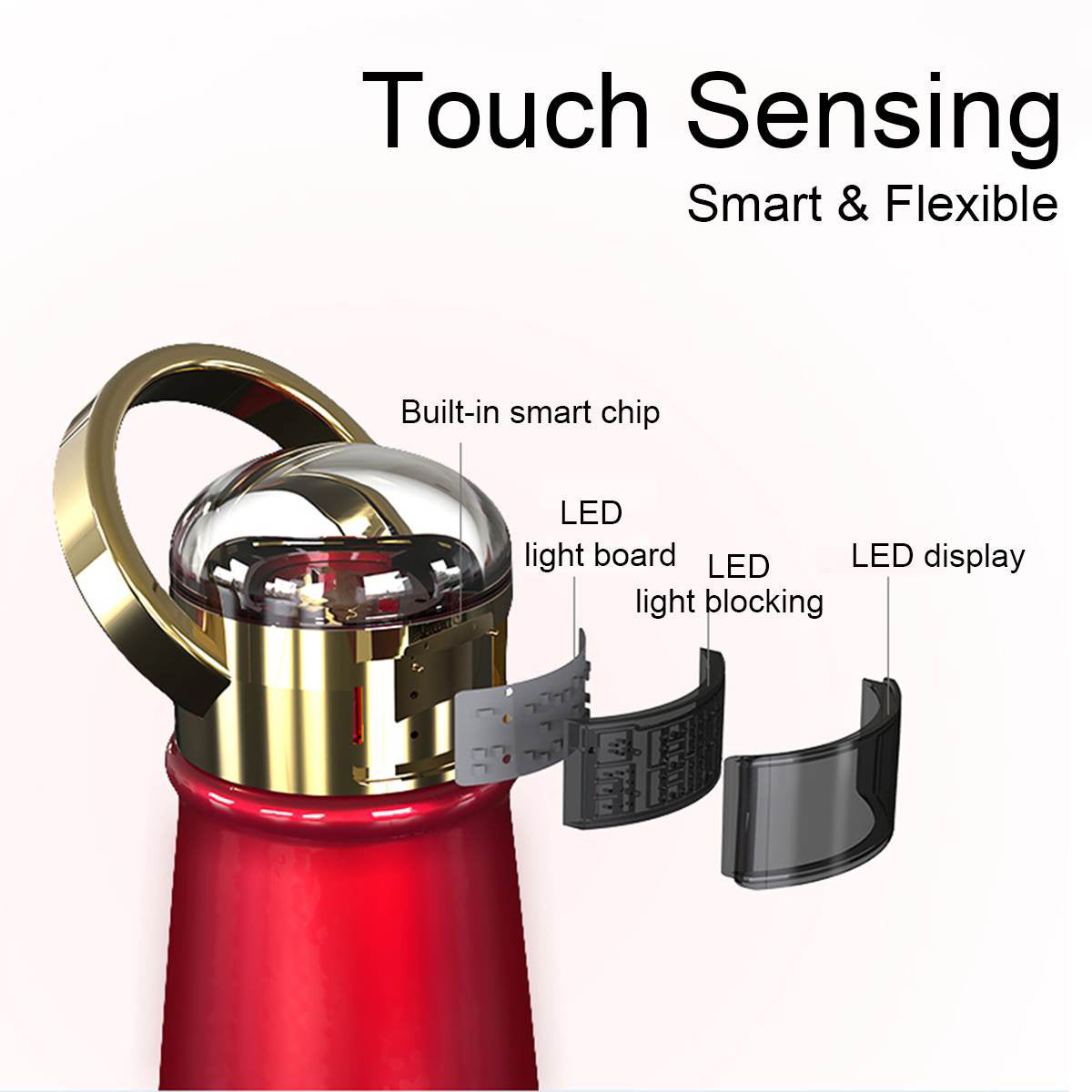 Large Capacity Thermos with LED Temperature Display