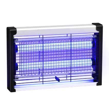 Indoor Fly and Mosquito Killer Lamp, 30W High-Performance Triple-Tube Fluorescent Insect Zapper for Homes and Shops, Wall-Mount Electric Bug Trap with 80㎡ Coverage & Safety Grid, 220V Plug
